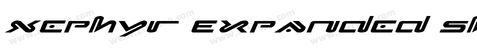 Xephyr Expanded Shadow Italic字体转换